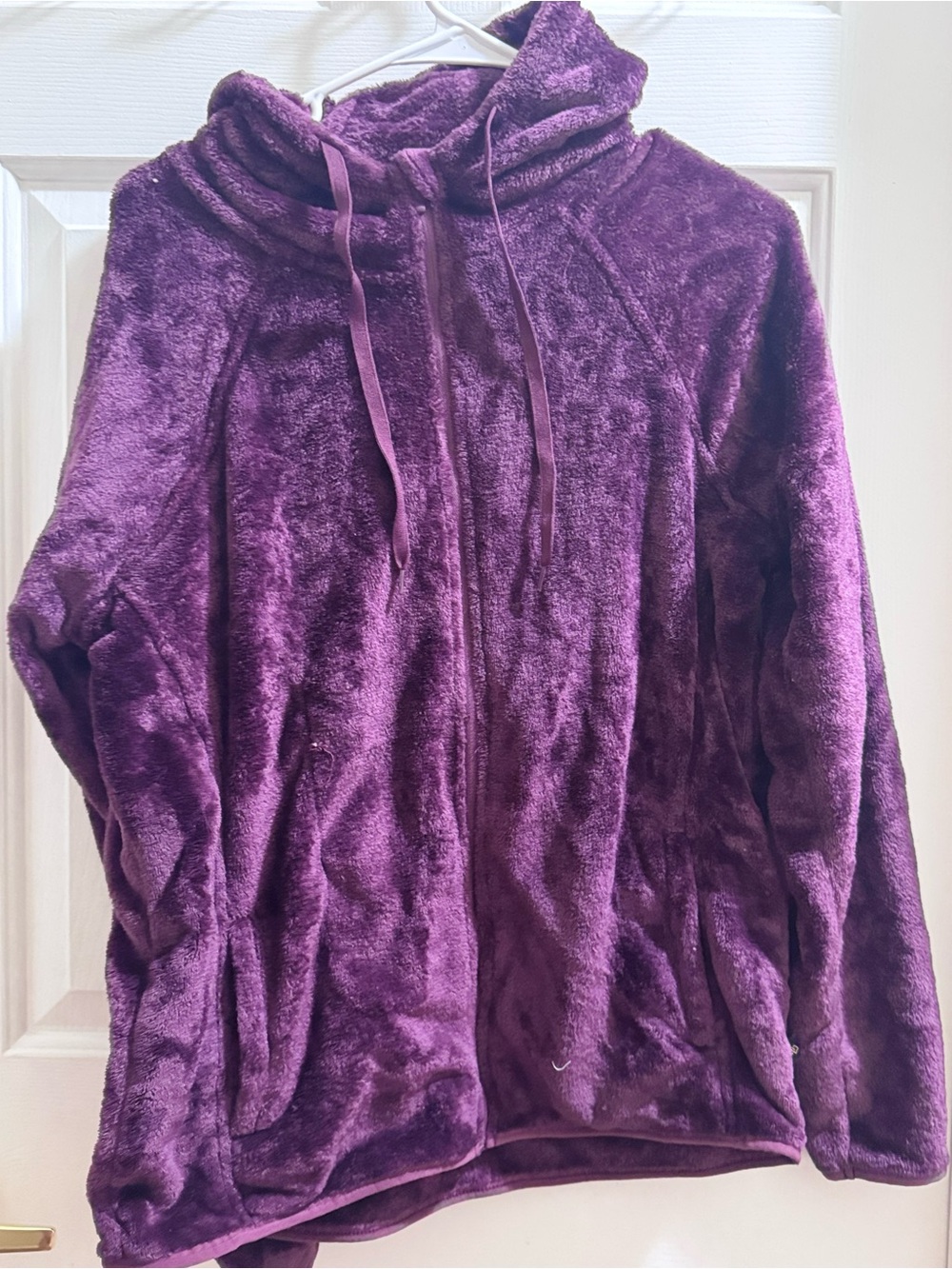 Discovery Plush Hooded Crew Sweater - Purple
